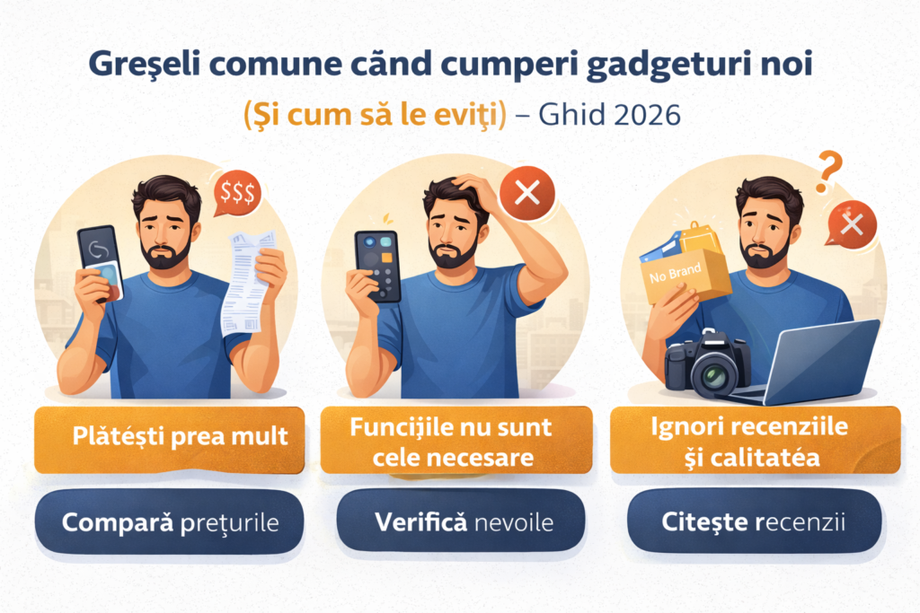 greșeli cumpărare gadgeturi