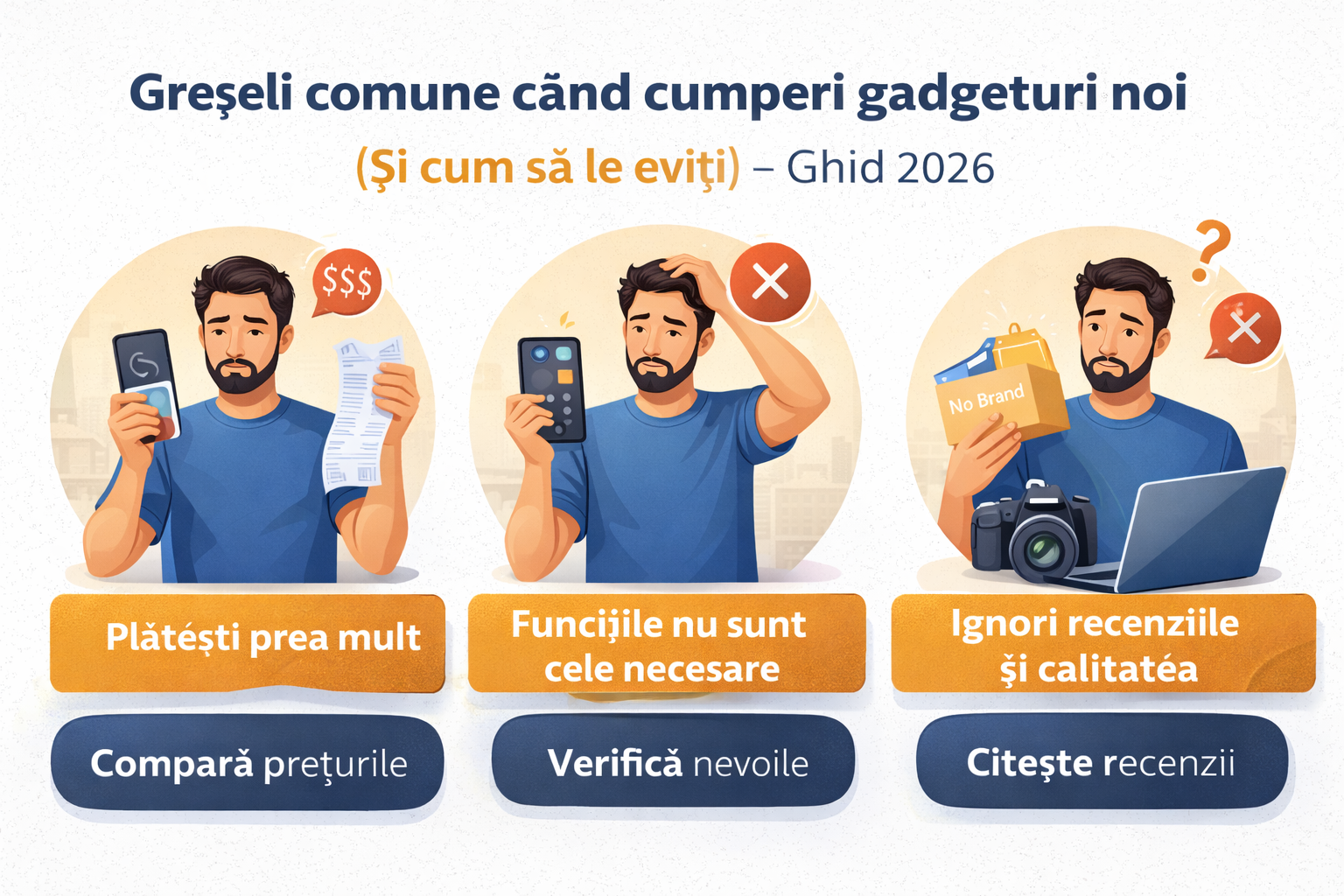 greșeli cumpărare gadgeturi